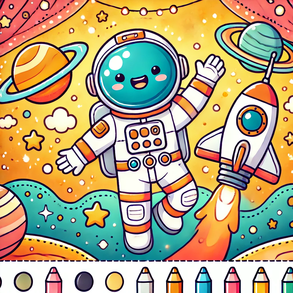 Astronaut Coloring Pages